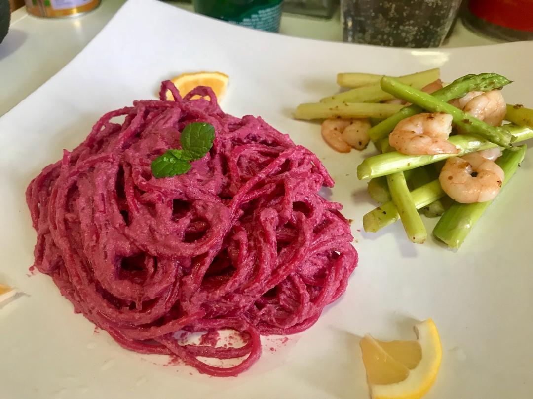 【山姆的厨房】甜菜坚果意面