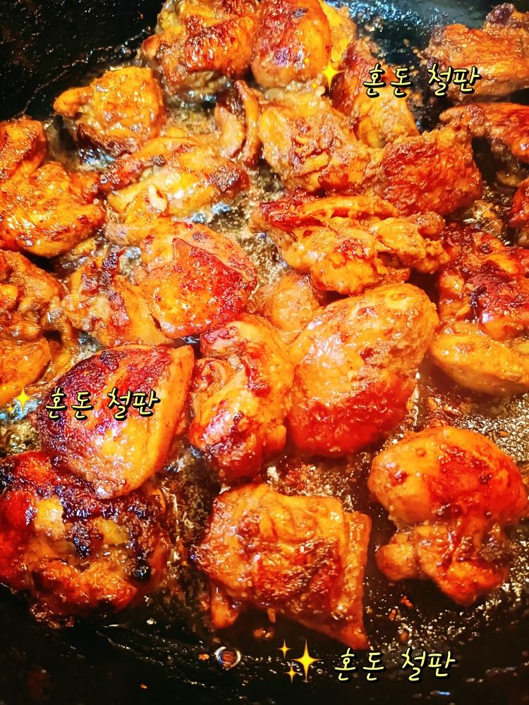 香煎秘制蒜蓉鸡腿