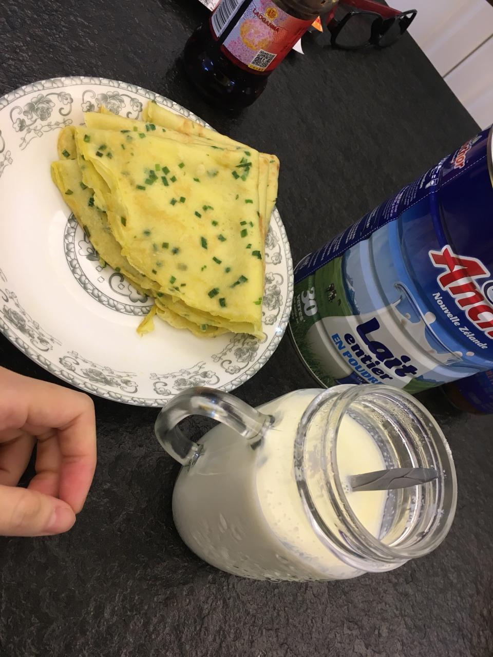 韭菜鸡蛋摊饼