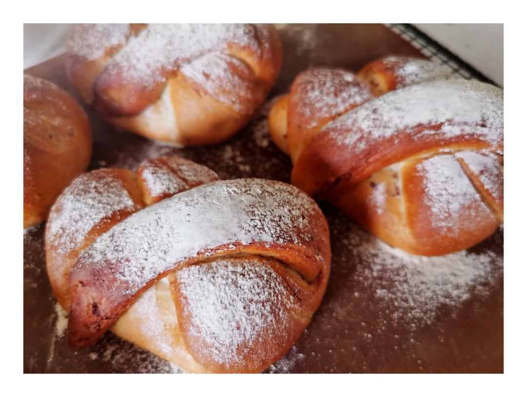 全麦牛奶蜜豆软欧