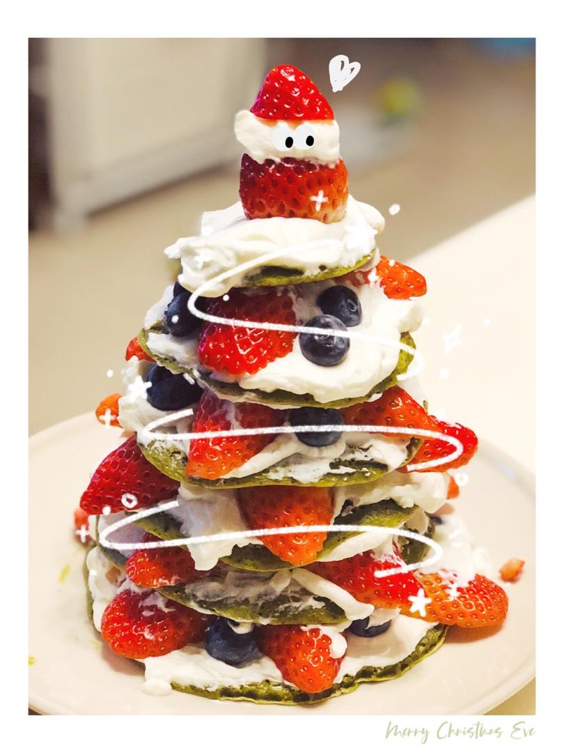 免烤箱❗️高颜值巨好吃的圣诞树松饼蛋糕🎄手把手教你做，让我们一起快乐过圣诞。