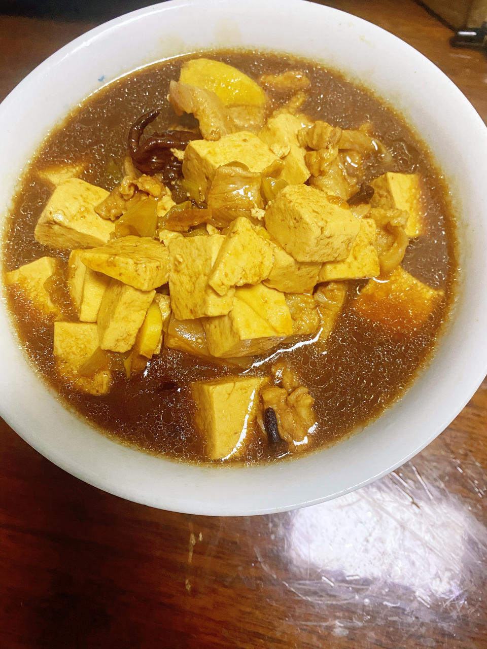 老豆腐炖五花肉