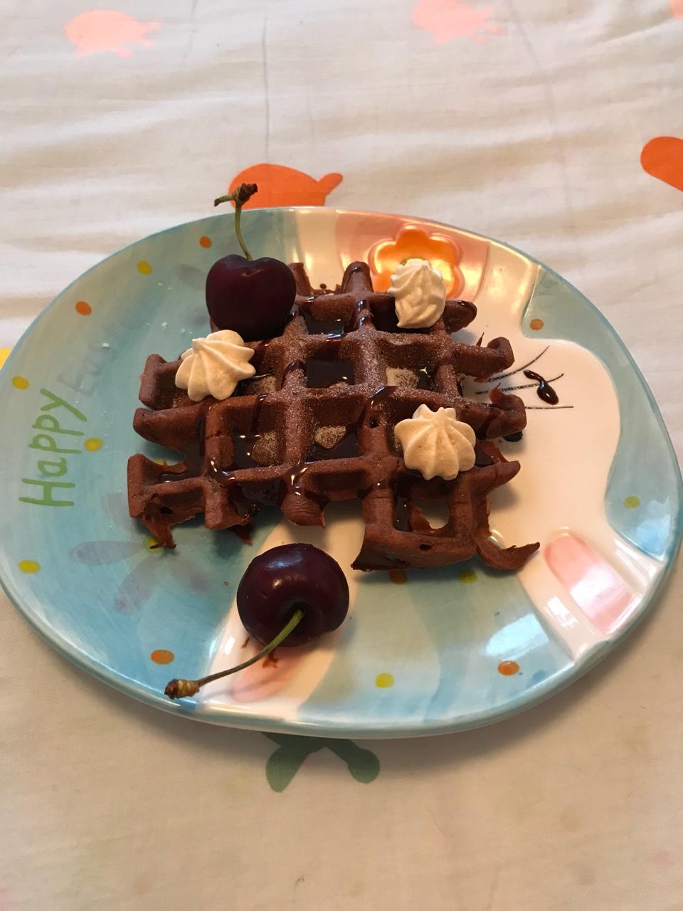 可能是最好吃最简单的巧克力华夫饼！