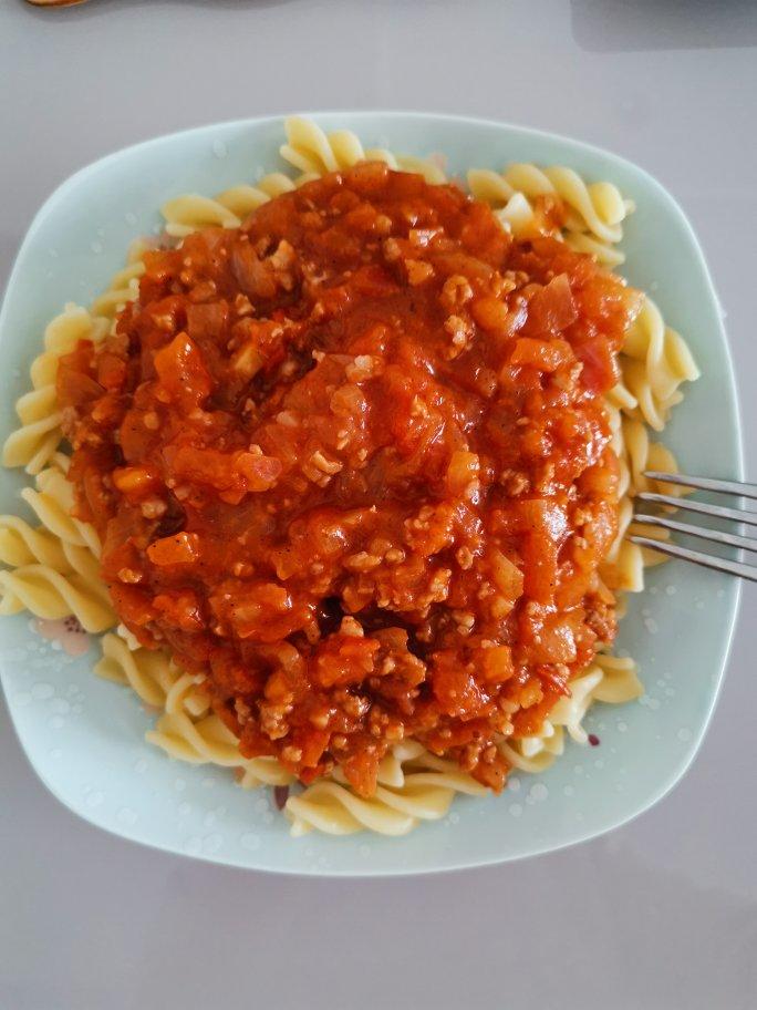 （完胜必胜客的）番茄肉酱意大利面～