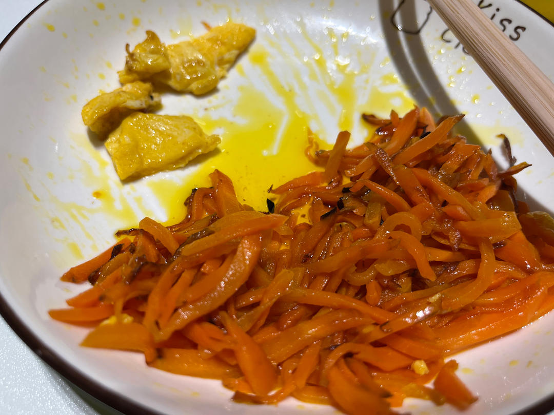 胡萝卜炒鸡蛋