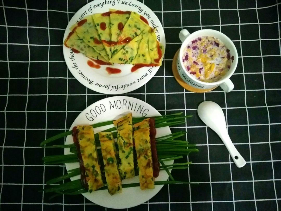 葱花蛋饼（快手营养早餐）