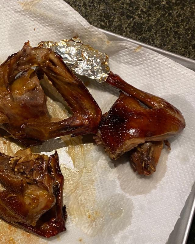 烤麻辣乳鸽简单又好吃的外脆里嫩烤箱版