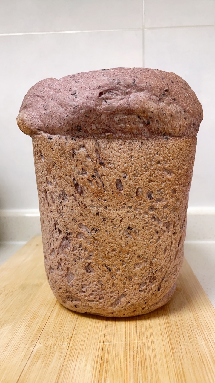 松下P1000面包机一次成功的紫糯米夹心面包