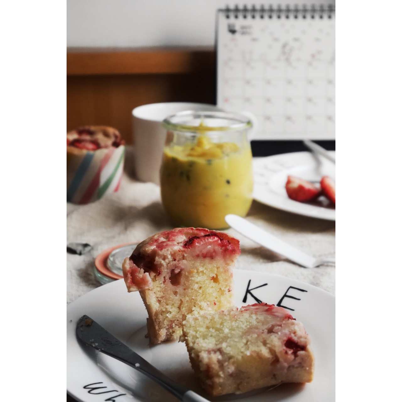 鲜草莓奶油酥饼马芬<Strawberry Shortcake Muffin>