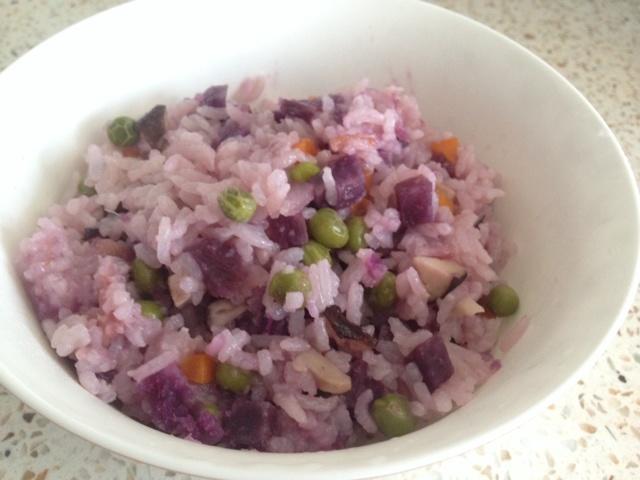 紫薯时蔬焖饭