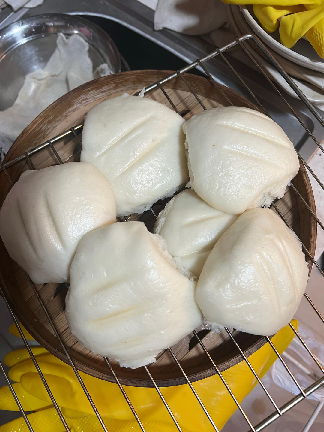 酒酿开花大馒头