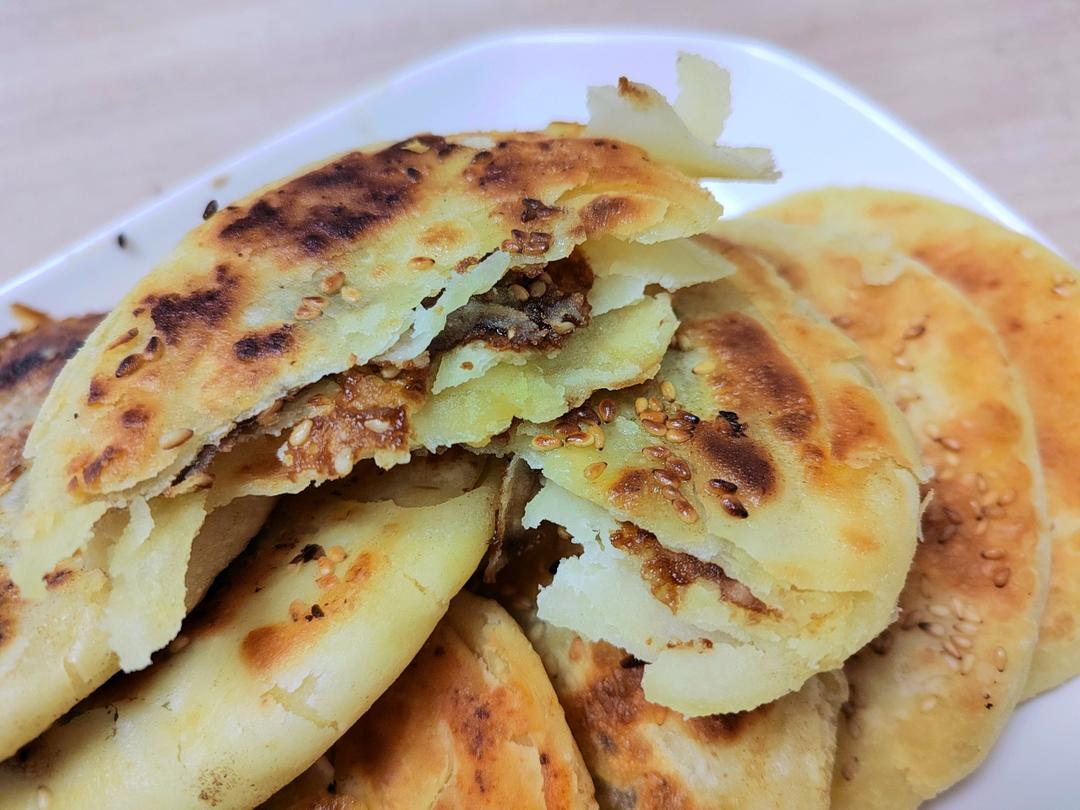 酥到没朋友的酥饼，隔着屏幕都能感觉得到