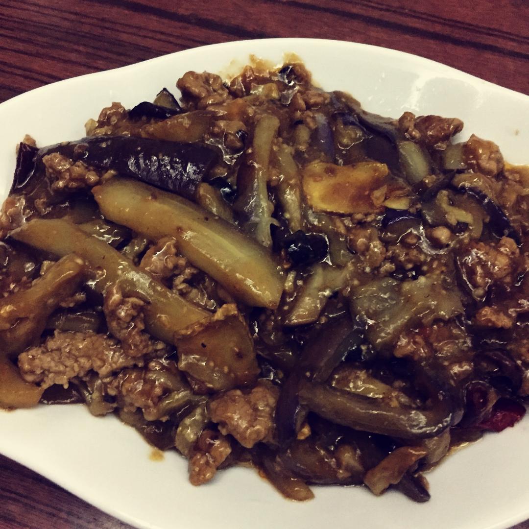 红烧肉沫茄子