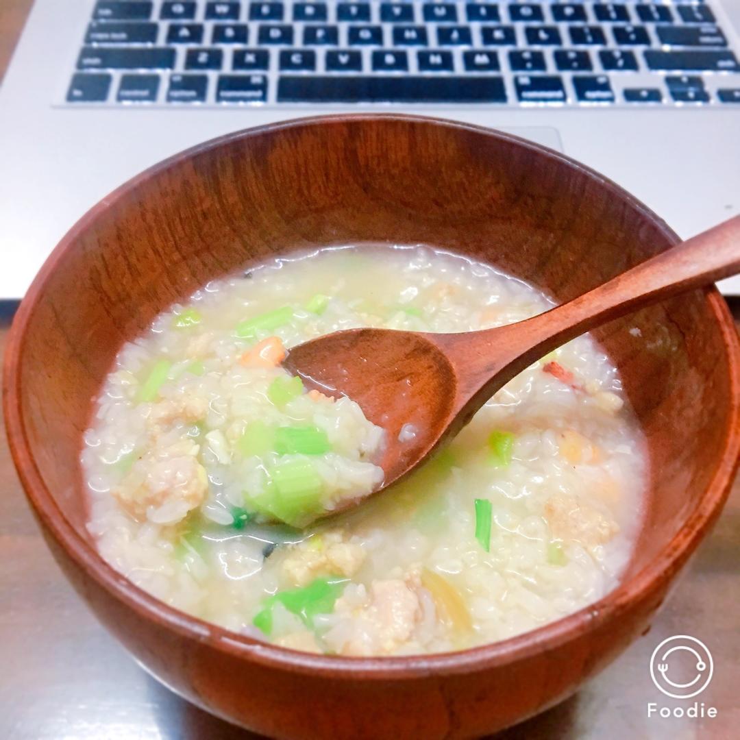 家常瘦肉鱿鱼粥