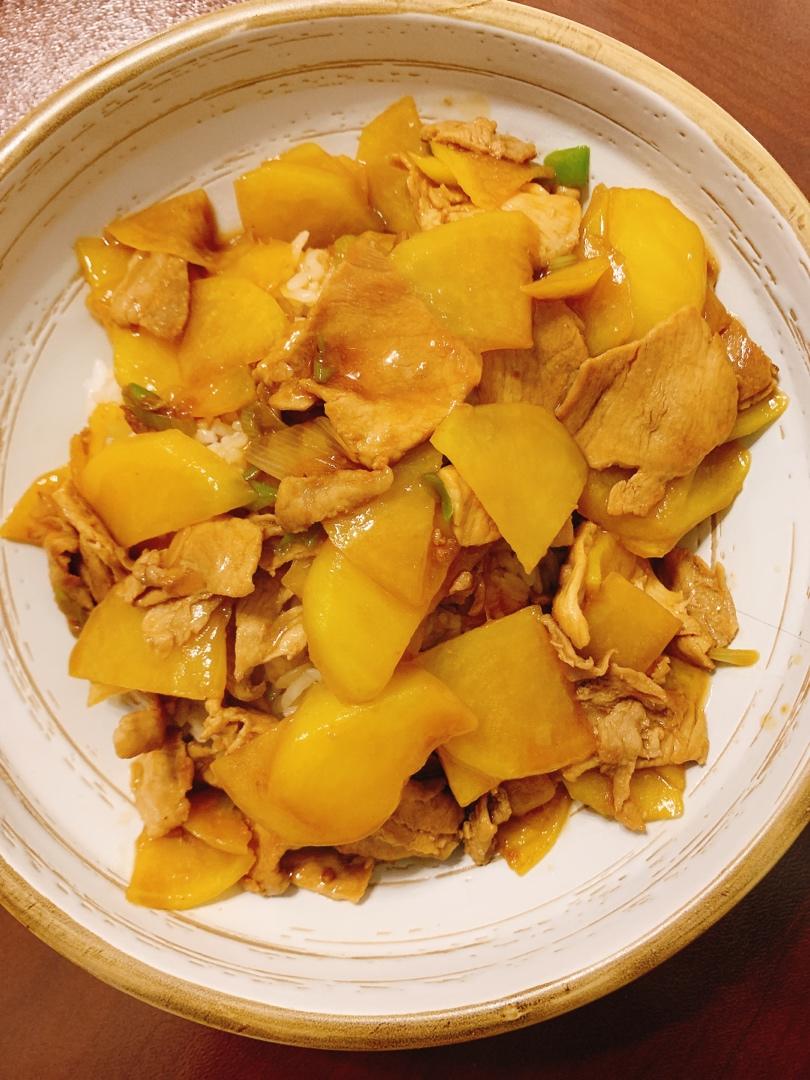 🔥🥔烧土豆肉片盖浇饭🍛💫💚