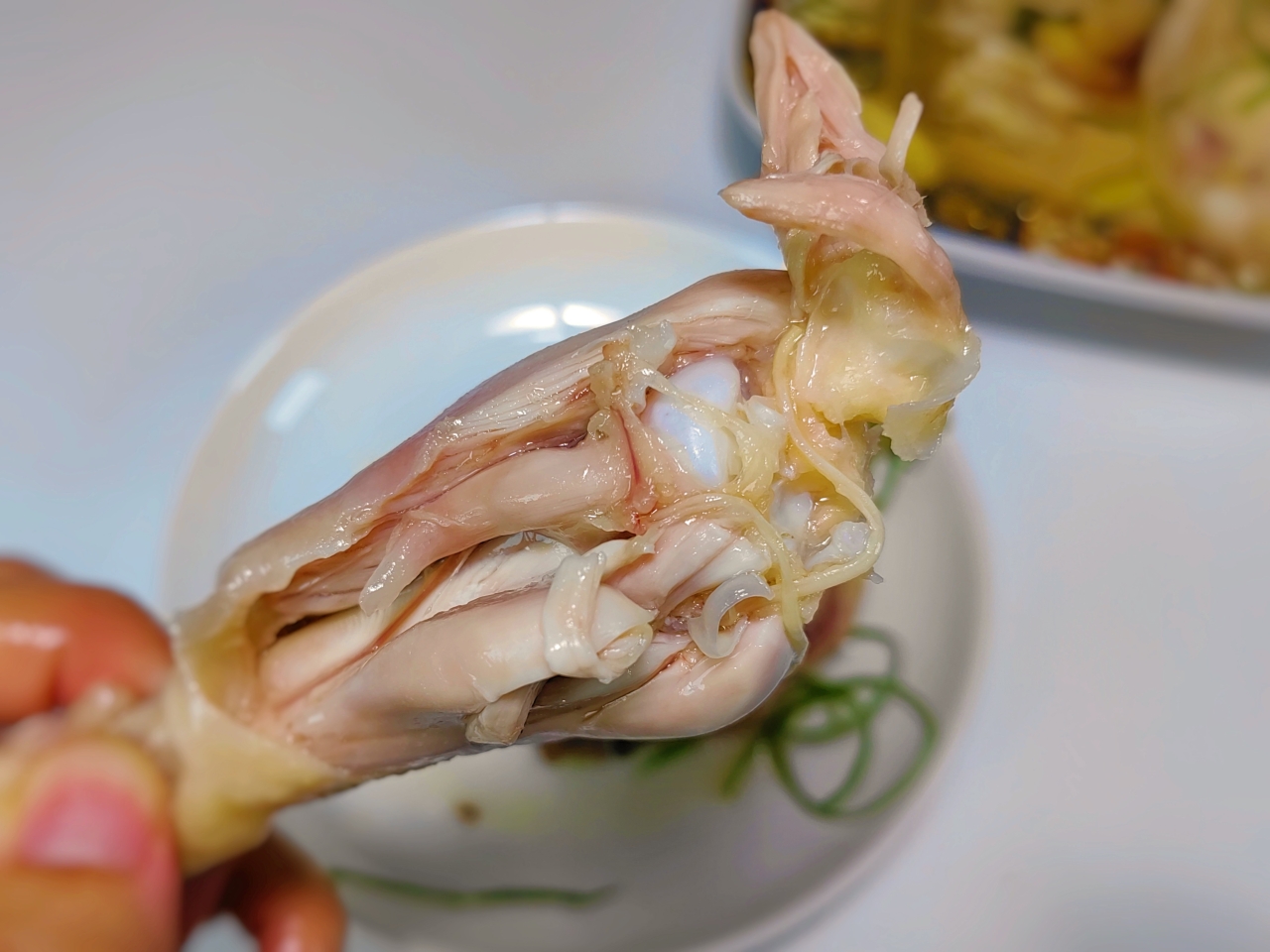 无油金针菇蒸鸡腿。减肥期间也能吃肉的做法 步骤7