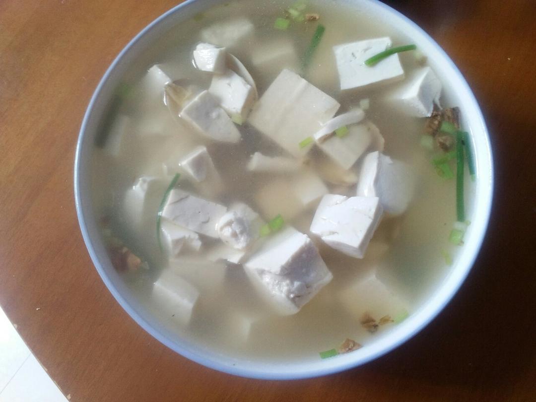豆腐花蛤汤