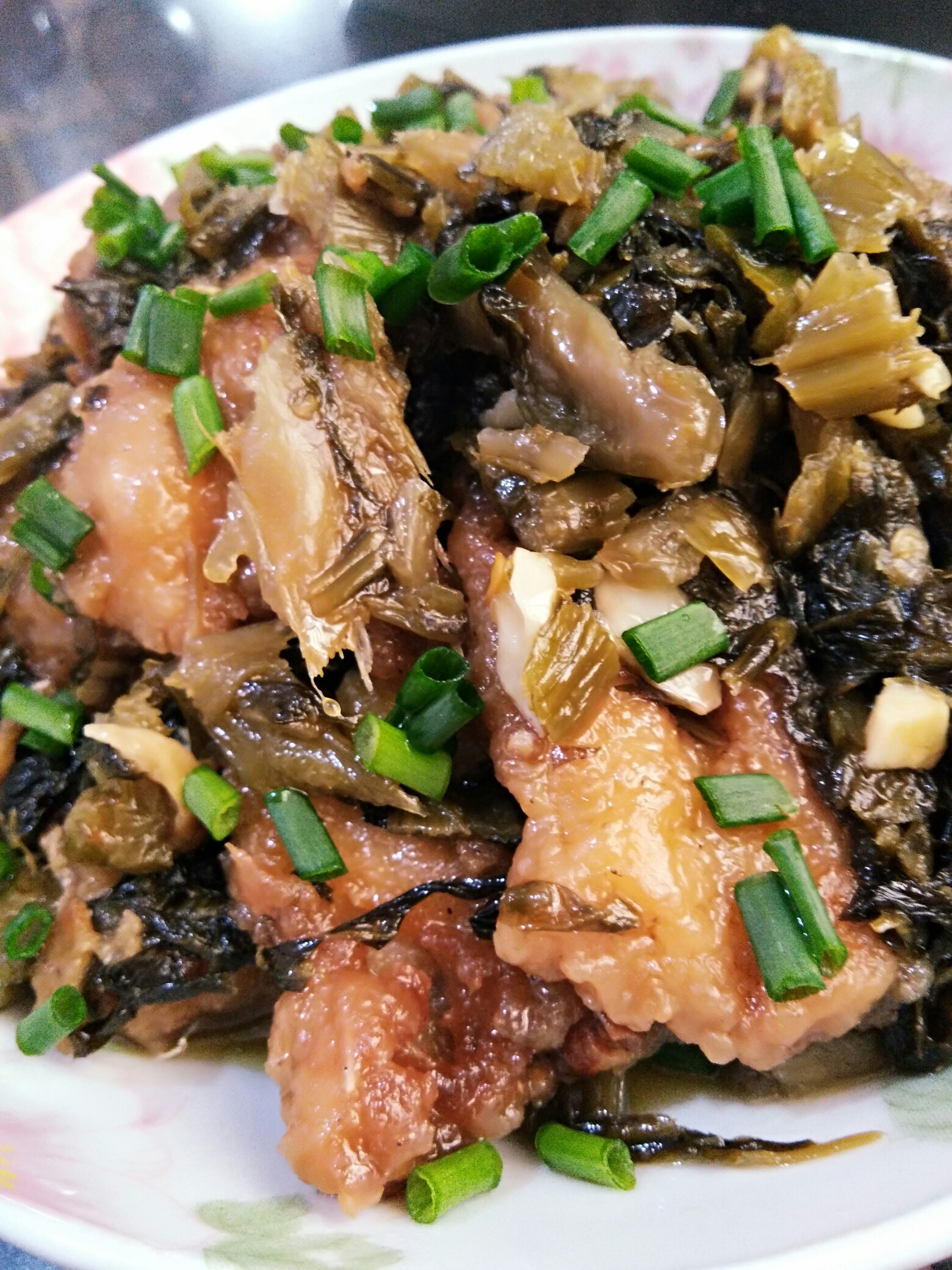 芥菜焖海鳗的做法