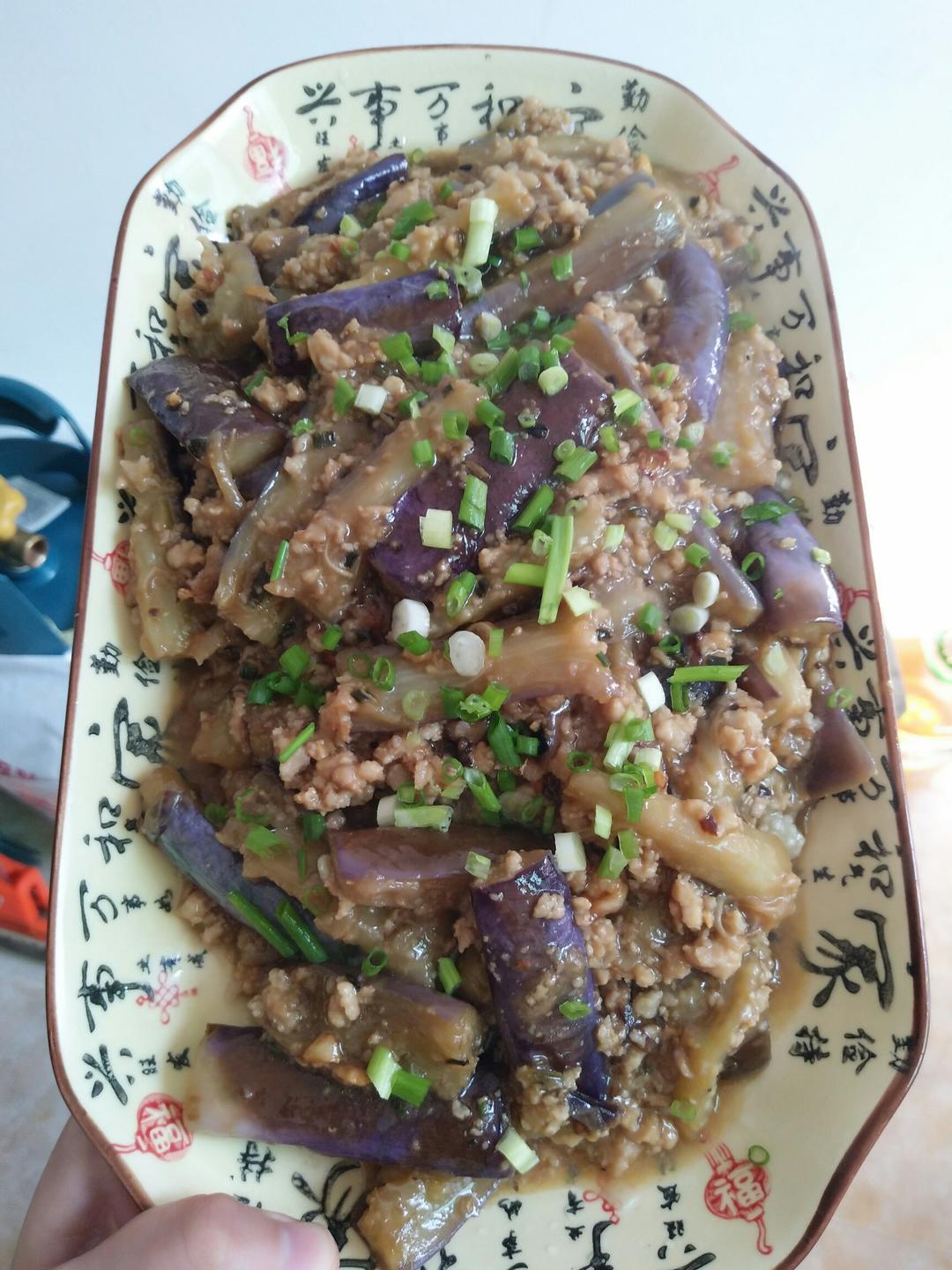 红烧肉沫茄子