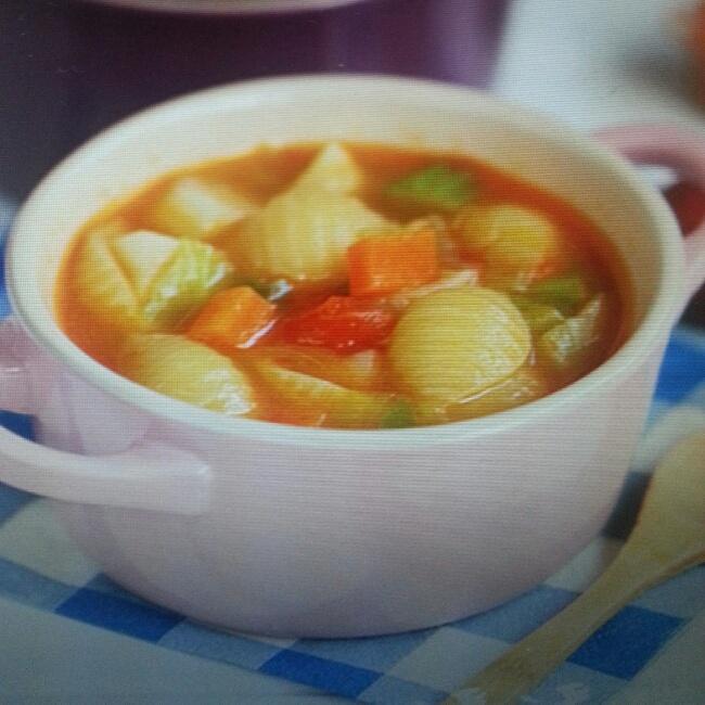 蔬菜意面浓汤的做法