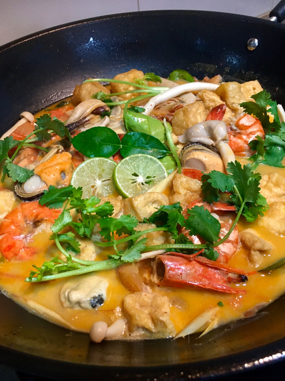 泰式冬荫功海鲜汤的做法