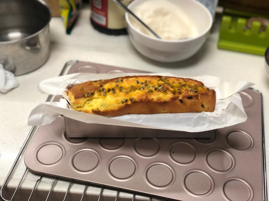轻盈百香果磅蛋糕