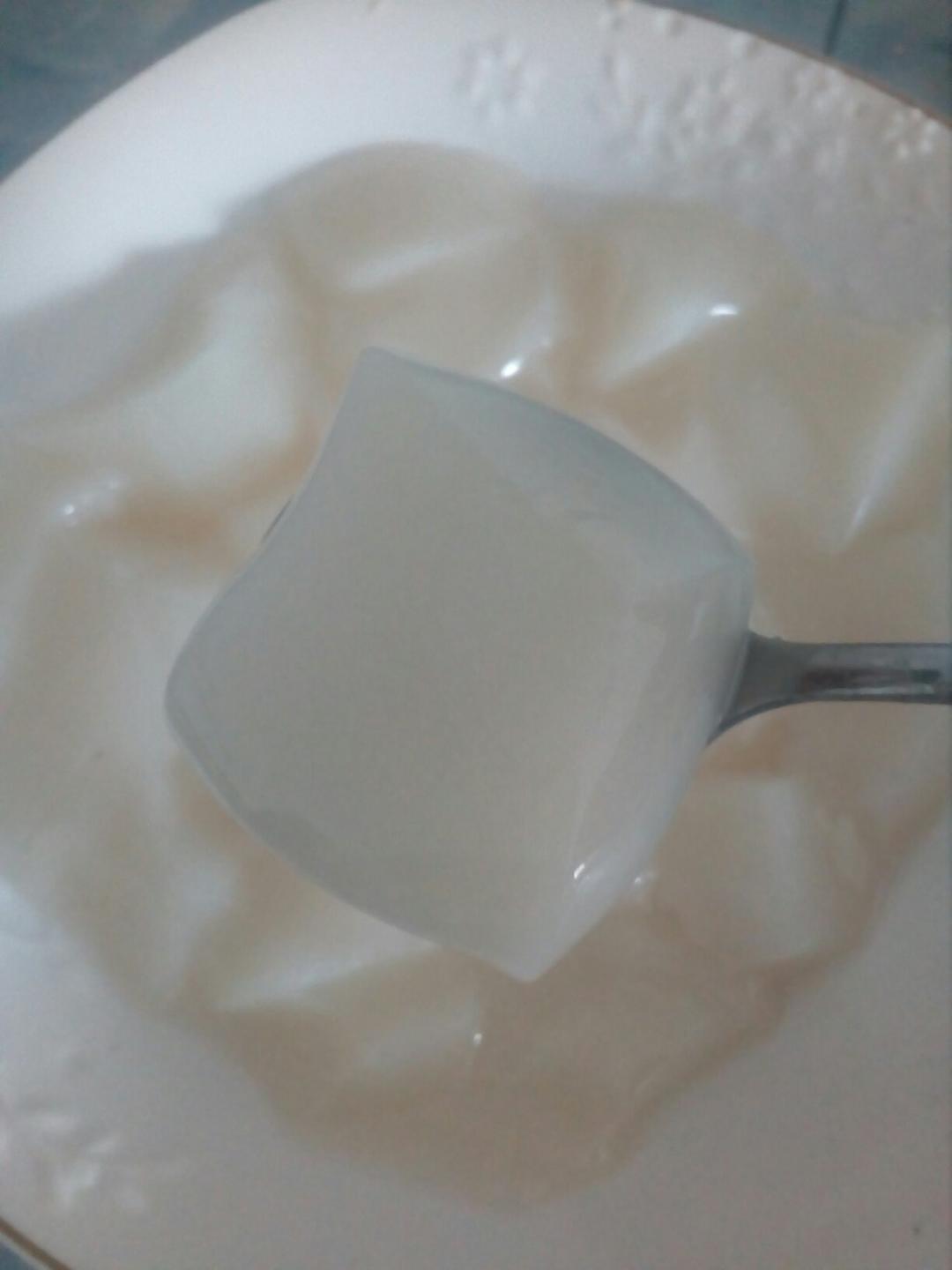 用凉粉做牛奶布丁