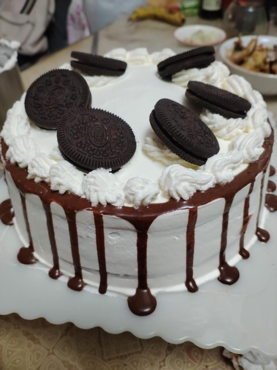 私房烘焙｜奥利奥淋面生日蛋糕