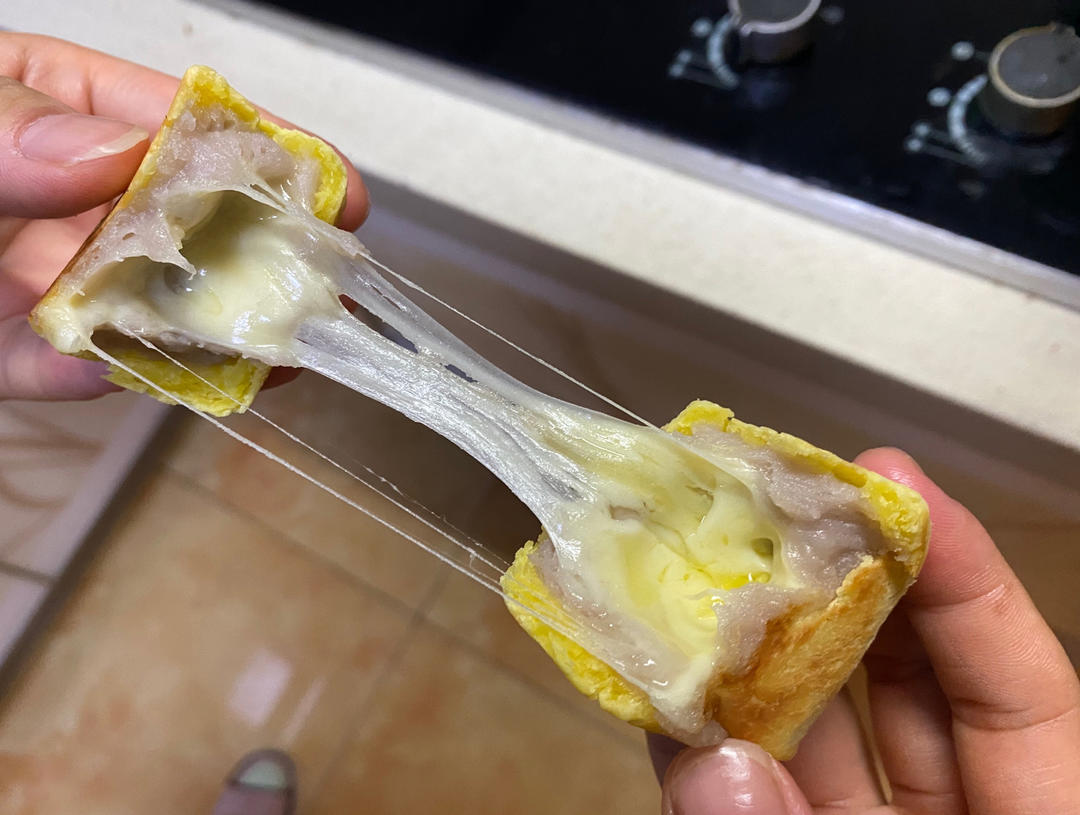 【爆浆紫薯仙豆糕】