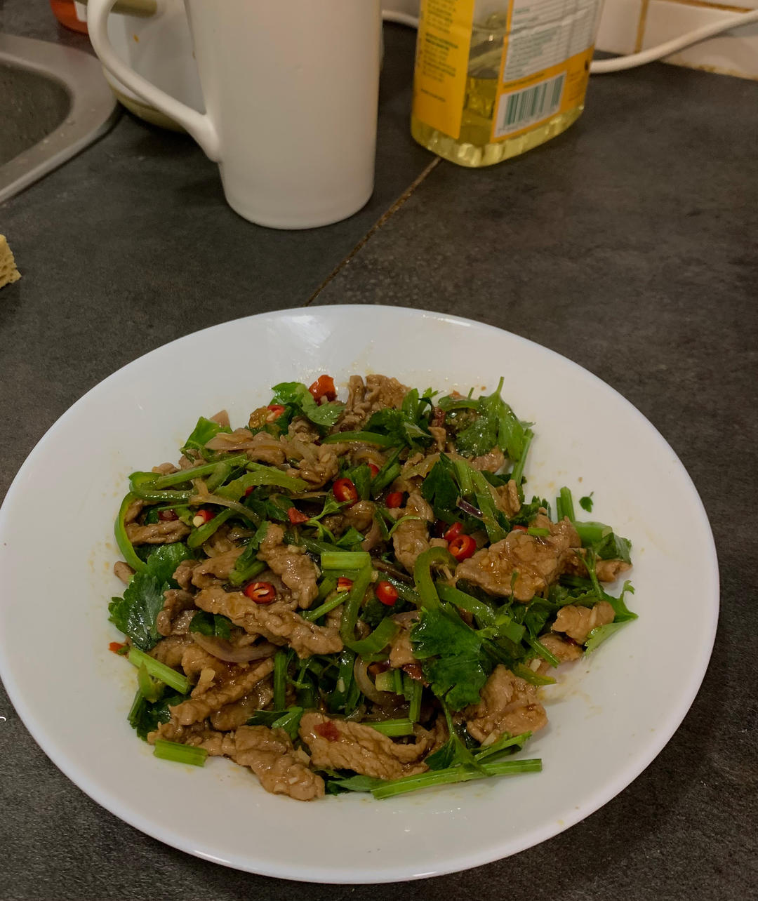 香菜炒牛肉🔥（附鲜香巨嫩妙招）