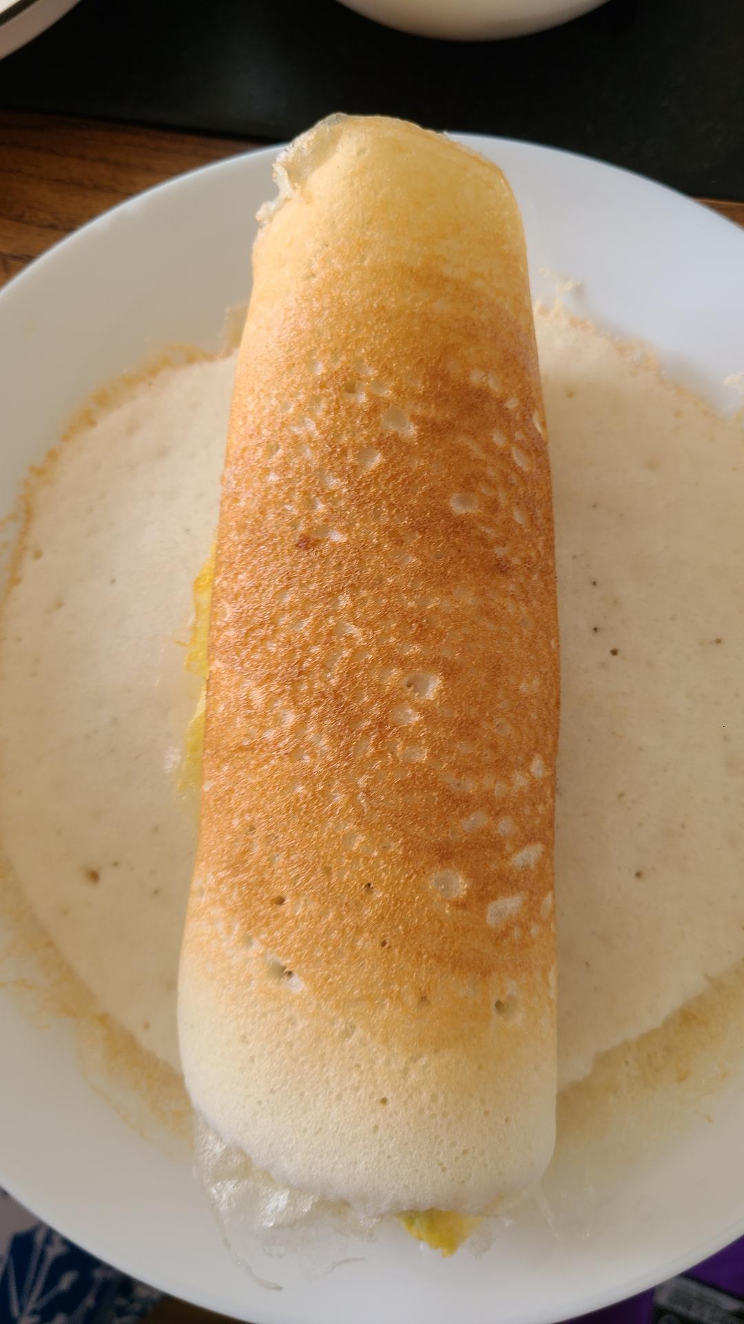 米饼鸡蛋-早餐
