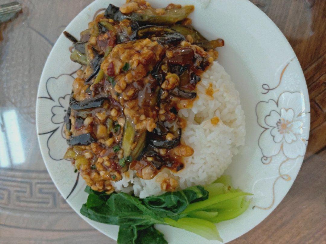 红烧肉沫茄子