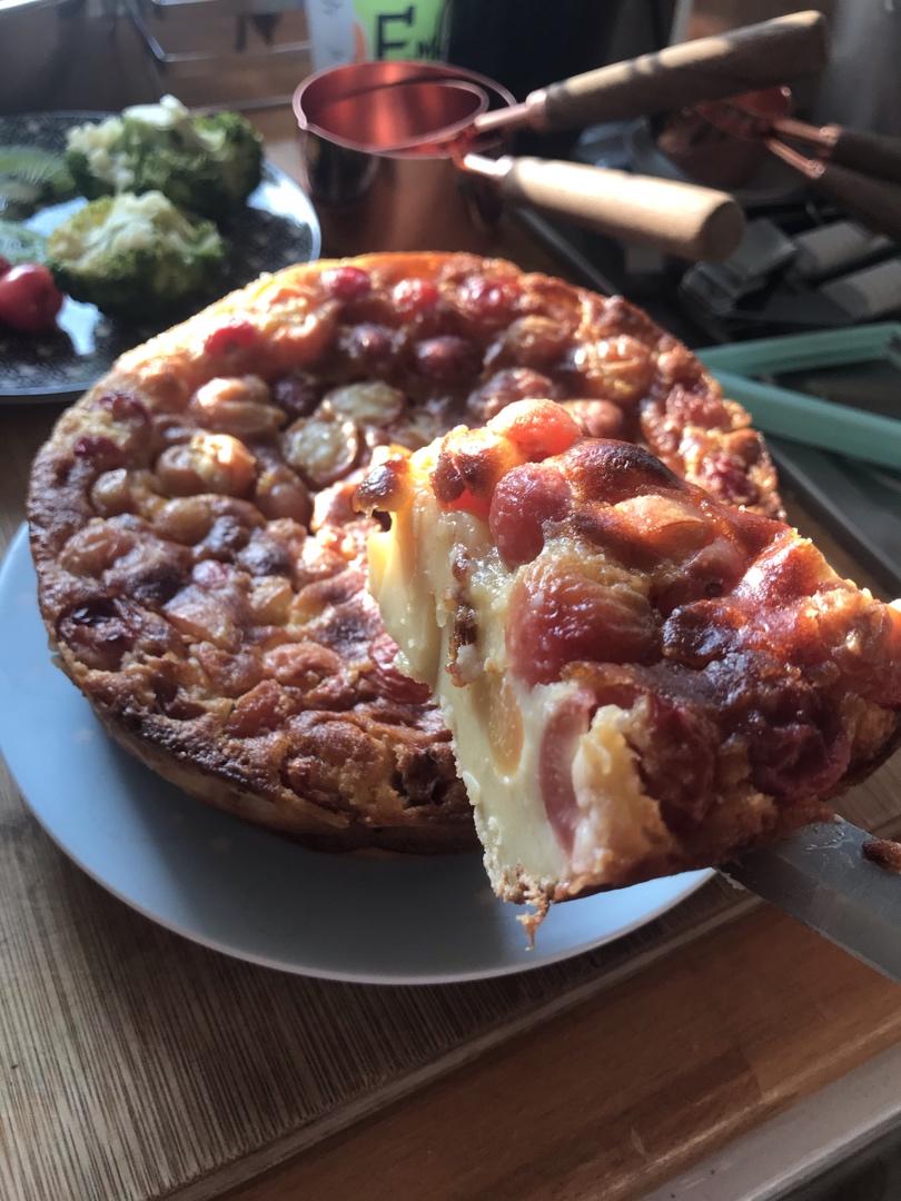 无花果克拉夫缇clafoutis