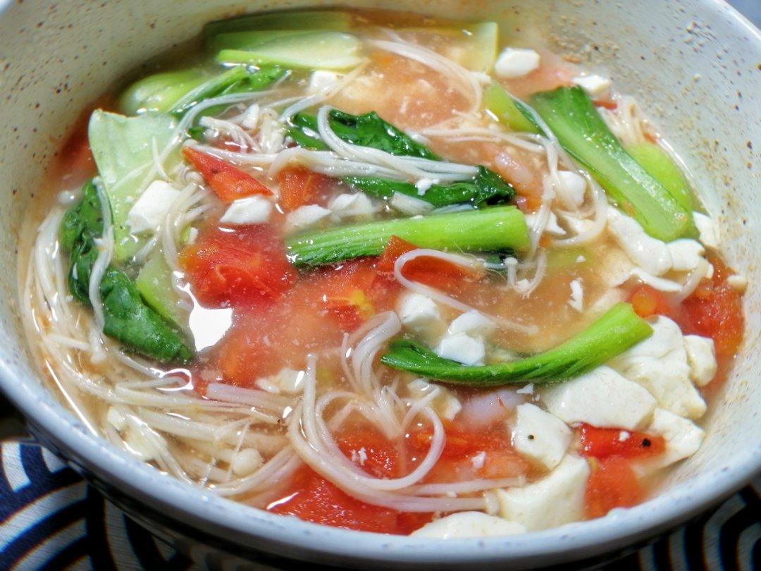 番茄虾仁豆腐煲