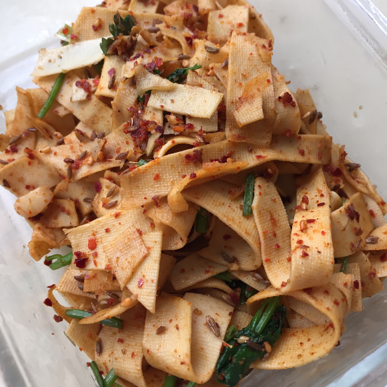 幸子ss做的孜然干豆腐东北版