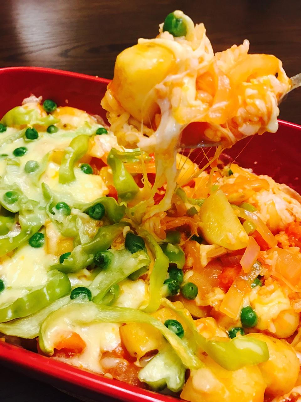 番茄鸡肉浓情焗饭【两人份】