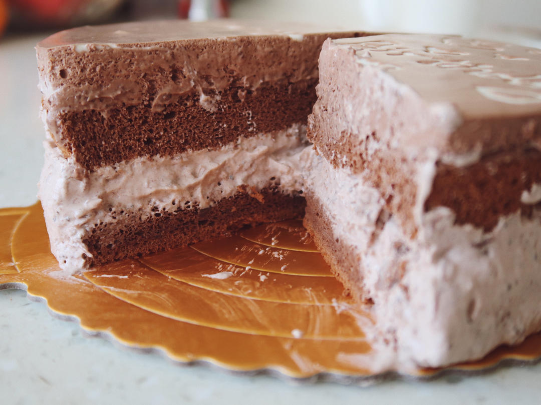 巧克力乳酪渐变慕斯