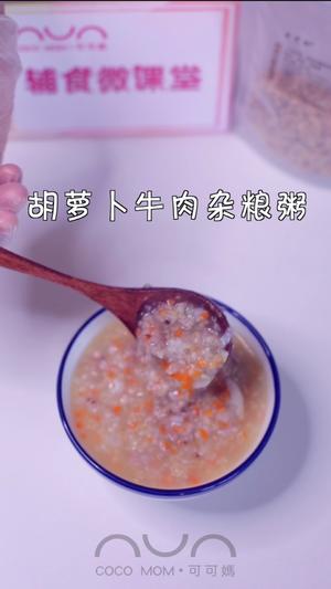 宝宝辅食【胡萝卜牛肉杂粮粥】适龄12M+的宝宝的做法 步骤1