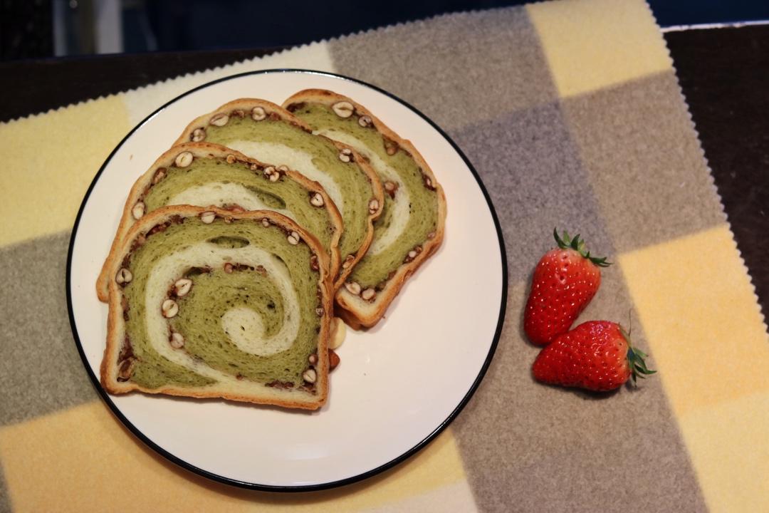 最正宗的日式抹茶红豆吐司