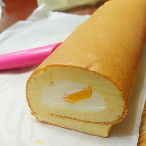 芒果黄桃奶油蛋糕卷的做法 步骤23