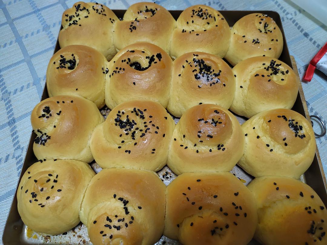 蜂蜜脆底小面包（一次发酵）美味小美版