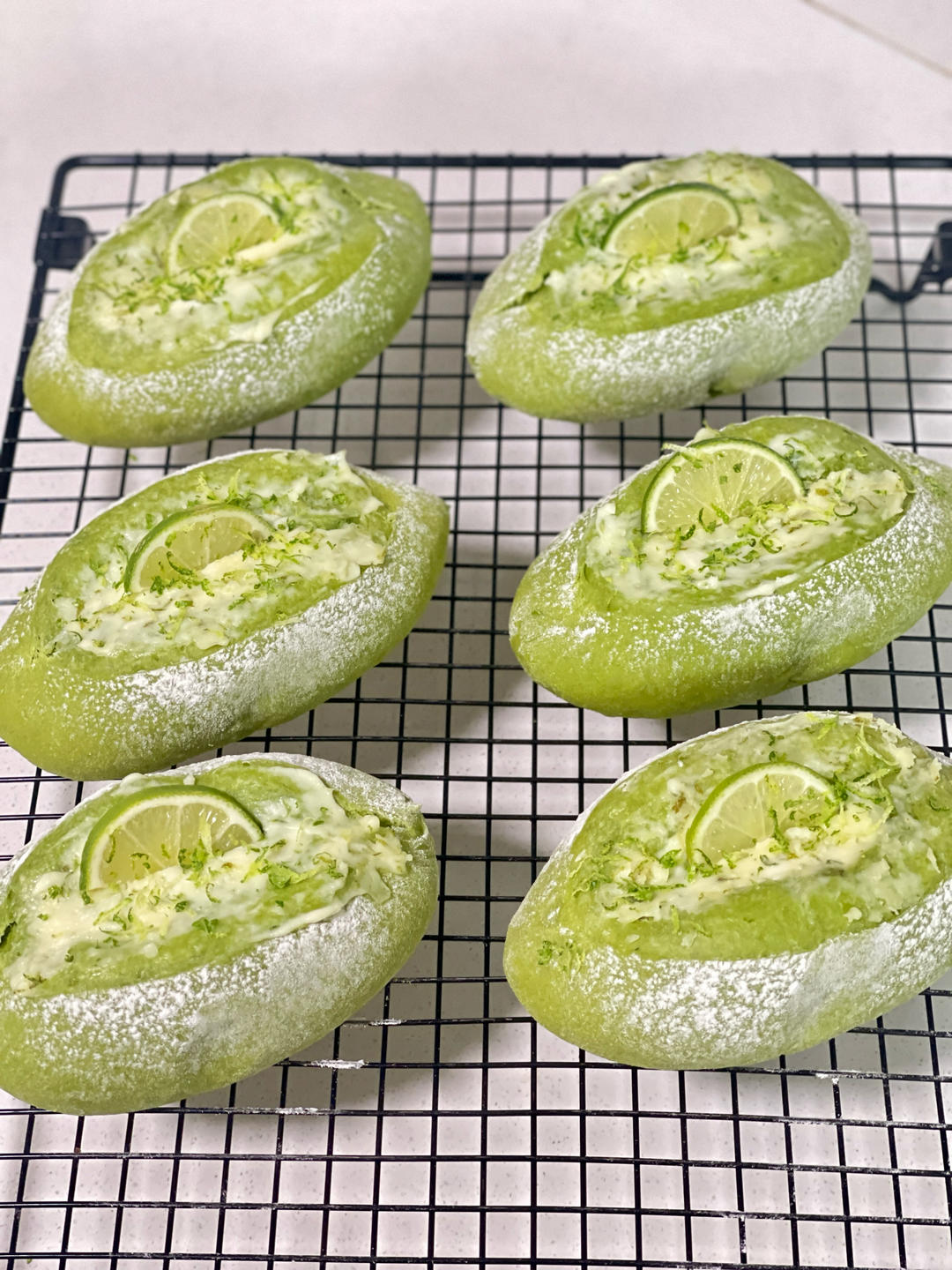 青柠乳酪面包🍋‍🟩口感清新酸甜｜超级适合夏天