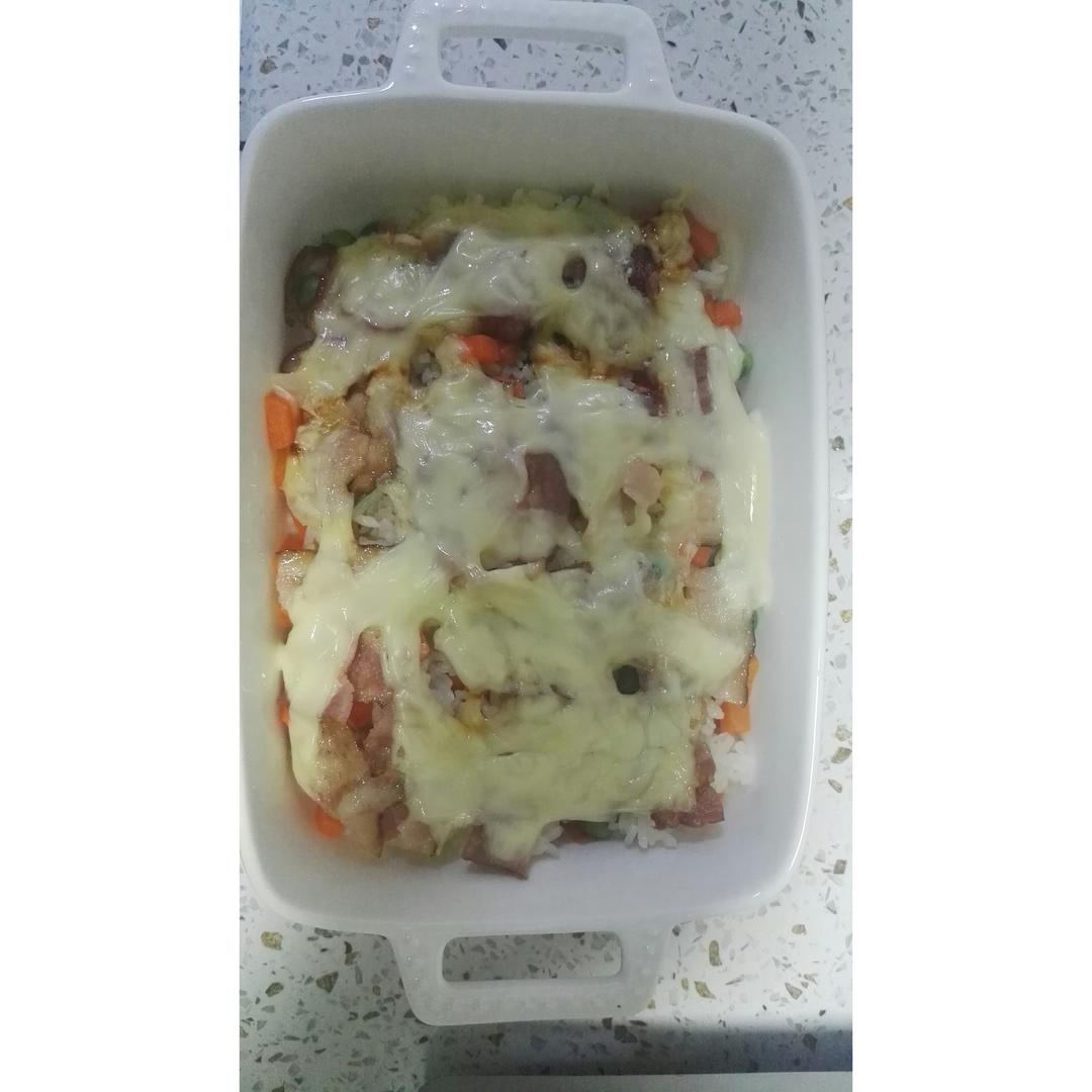 培根焗饭（简易微波版）