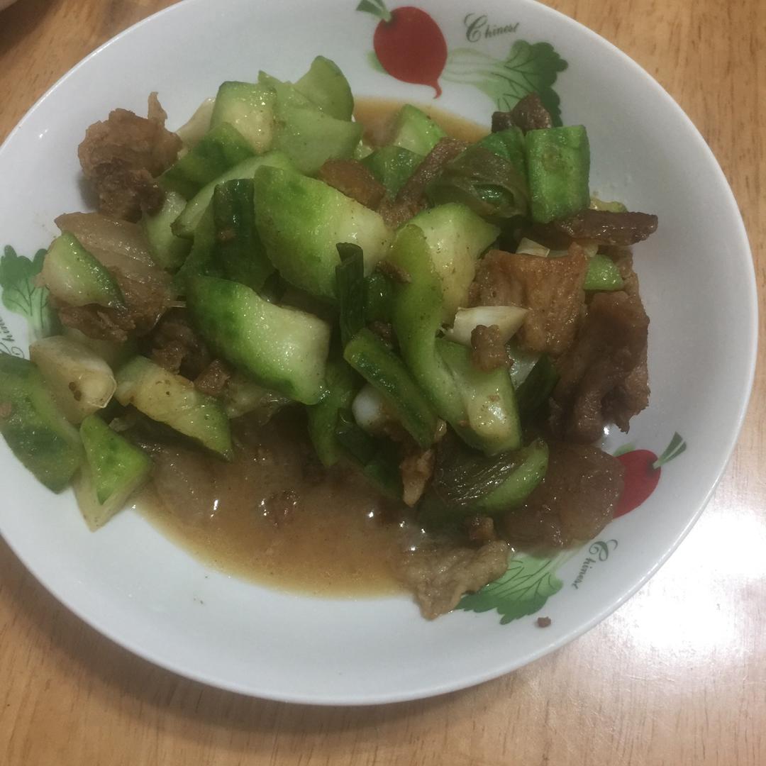 丝瓜炒瘦肉