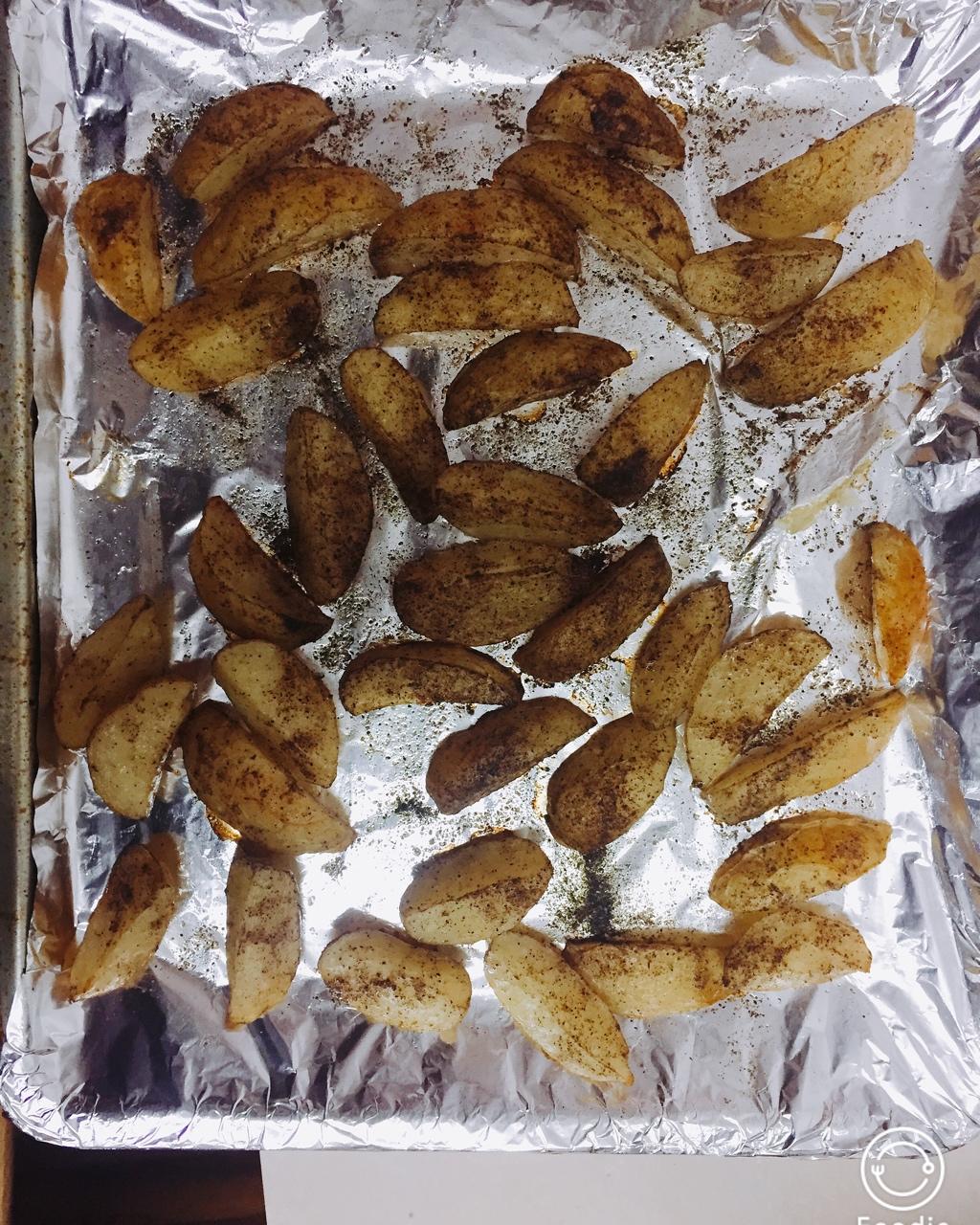 简单美味烤薯角