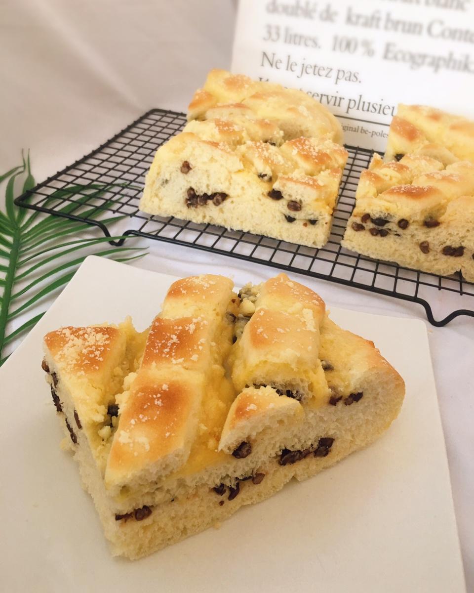 剪子链做的红豆奶排包