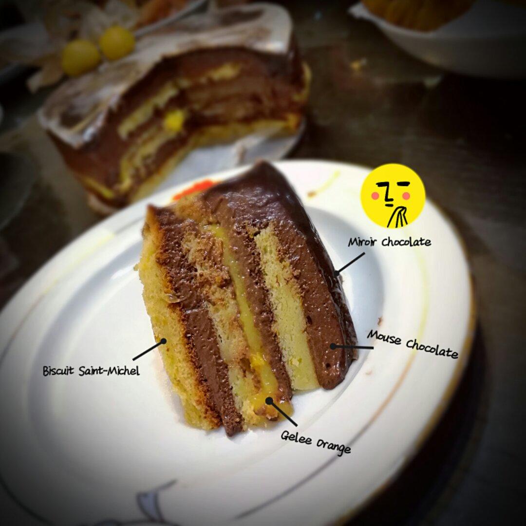 #拼颜值 也拼实力# Sunset Choco-橙子巧克力慕斯蛋糕