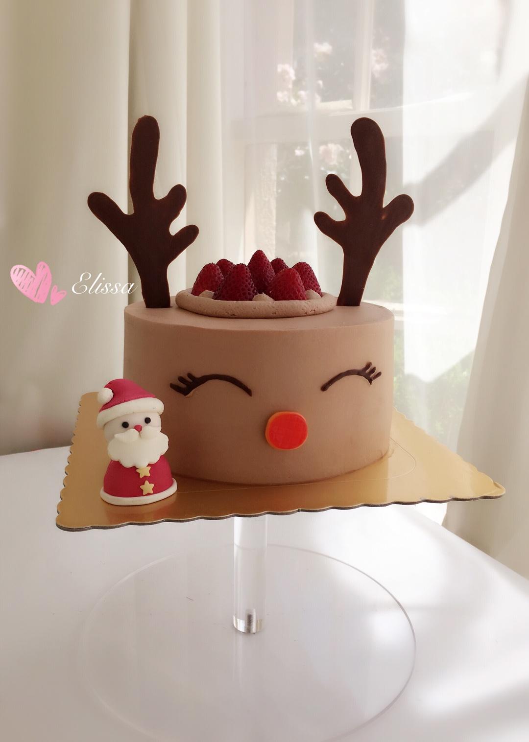 圣誕小鹿蛋糕的做法 步驟5