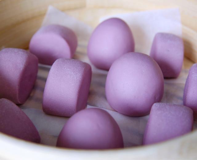 奶香紫薯馒头（一次发酵）的做法