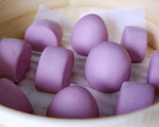 奶香紫薯馒头（一次发酵）的做法
